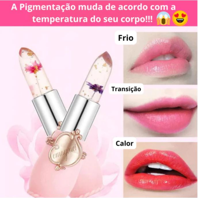 Batom Transparente de Flor a Prova D'água - Nova Rocha Store